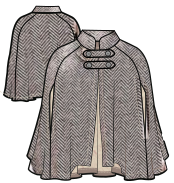 Patron ropa, Fashion sewing pattern, molde confeccion, patronesymoldes.com Capa 7705 DAMA Saco